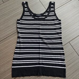 Banana Republic B&W Striped Tank